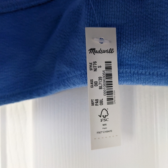 New Madewell Cutout Knot-Front Crop Tank Top - Picture 4 of 6